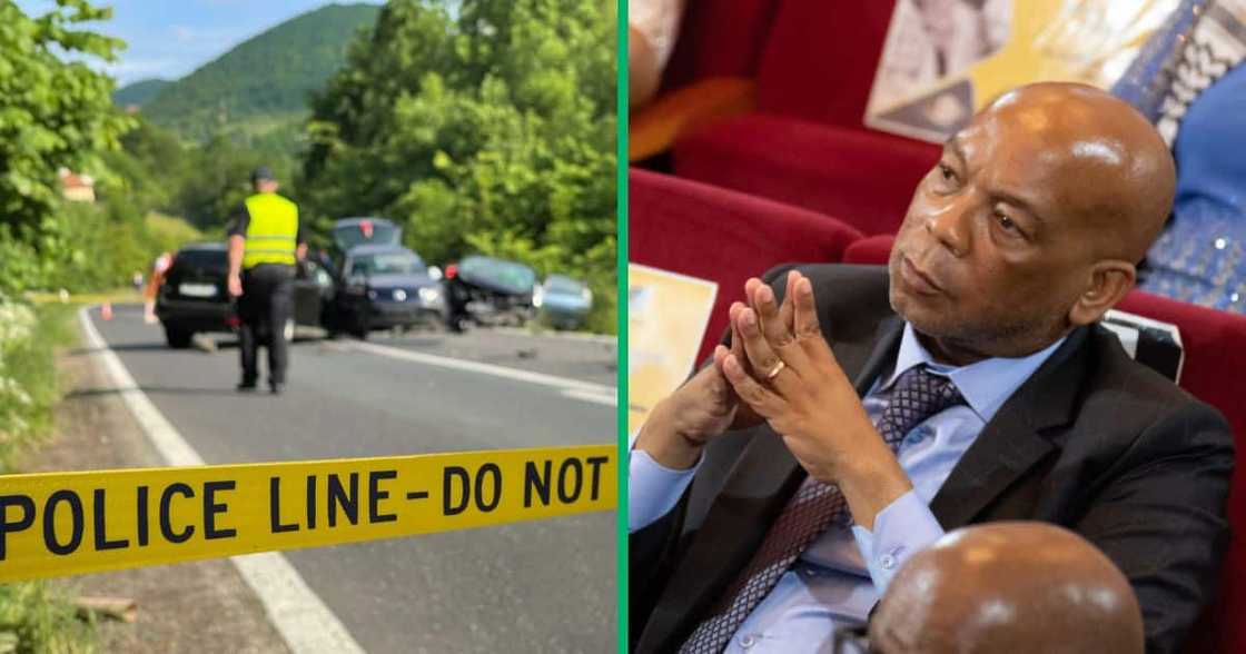 Electricity Minister Kgosientsho Ramokgopa survives car accident. Electricity Minister Kgosientsho Ramokgopa survives car accident.