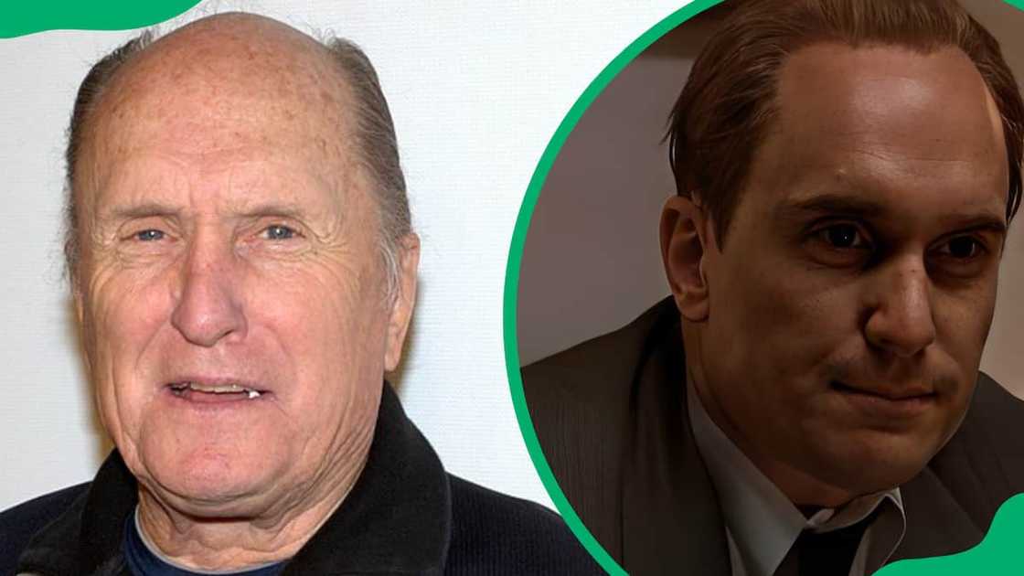 Robert Duvall posing for a photo Robert Duvall posing for a photo
