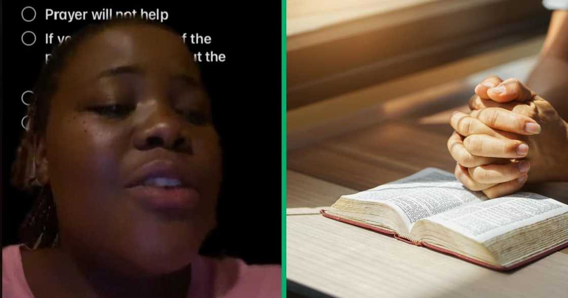 A TikTokker says in a video that matriculants shouldn't pray for good results A TikTokker says in a video that matriculants shouldn't pray for good results