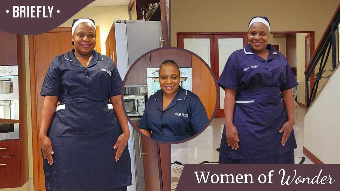 Beauty Katiyo at her workplace in Bedfordview, Johannesburg.