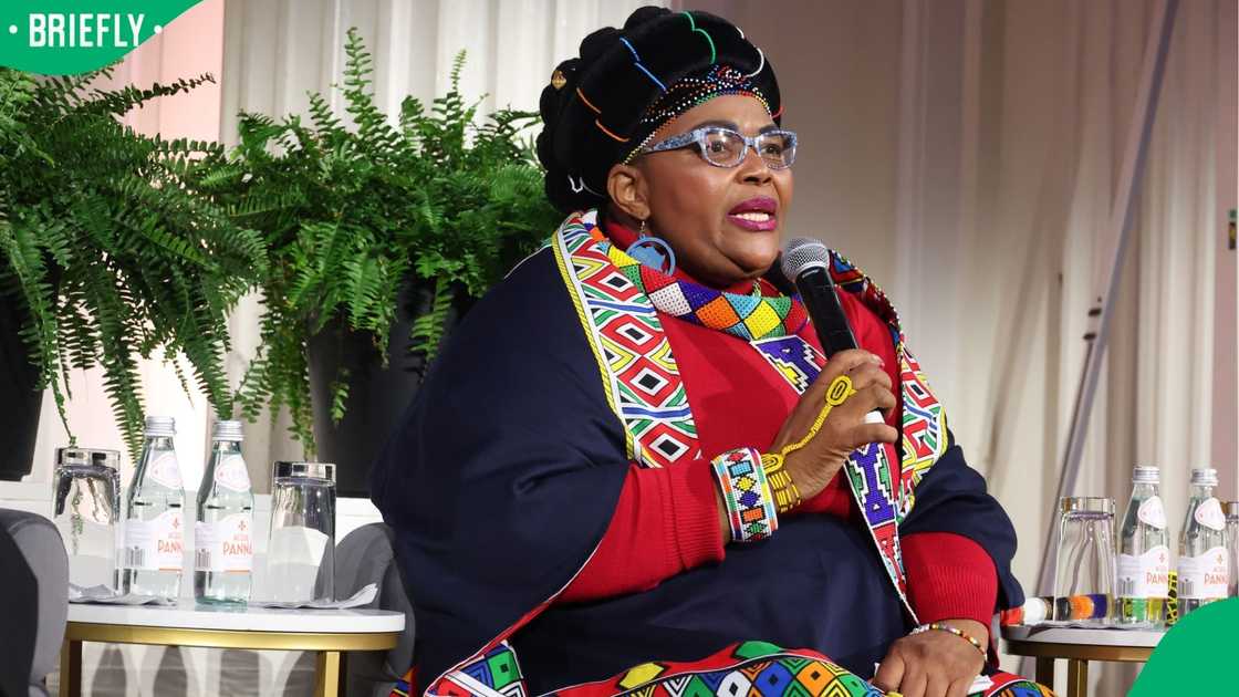 Pemmy Majodina exchanged profanities with a resident during a heated community meeting