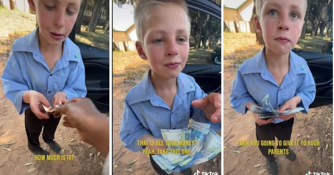BI Phakathi gave a young boy and his family a great donation. BI Phakathi gave a young boy and his family a great donation.
