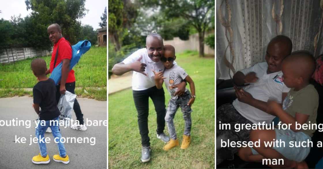 TikTok user @catherinet88 shared pictures of special moments between her man and baby boy TikTok user @catherinet88 shared pictures of special moments between her man and baby boy