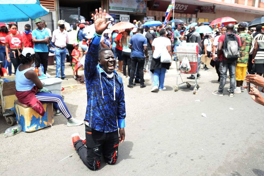 Supporters of Enlightened Christian Gathering Church (ECGC) leader Prophet Shepherd Bushiri Supporters of Enlightened Christian Gathering Church (ECGC) leader Prophet Shepherd Bushiri