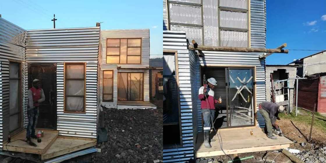 Double-storey, shack, house Double-storey, shack, house