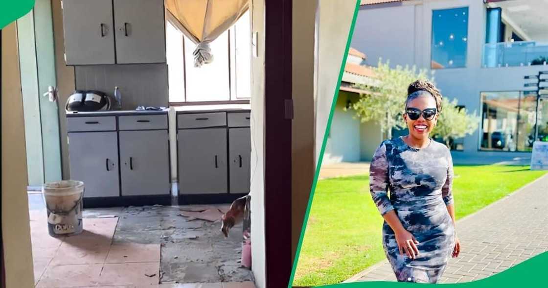 A woman shared a TikTok video showcasing the renovation of her RDP home