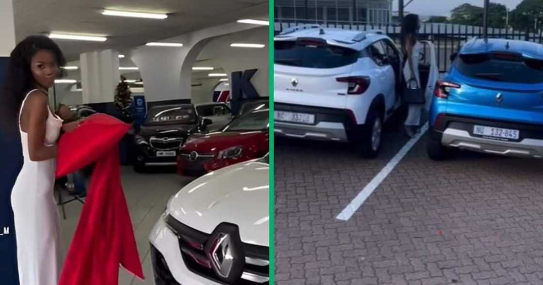 TikTok video show woman driving first car TikTok video show woman driving first car