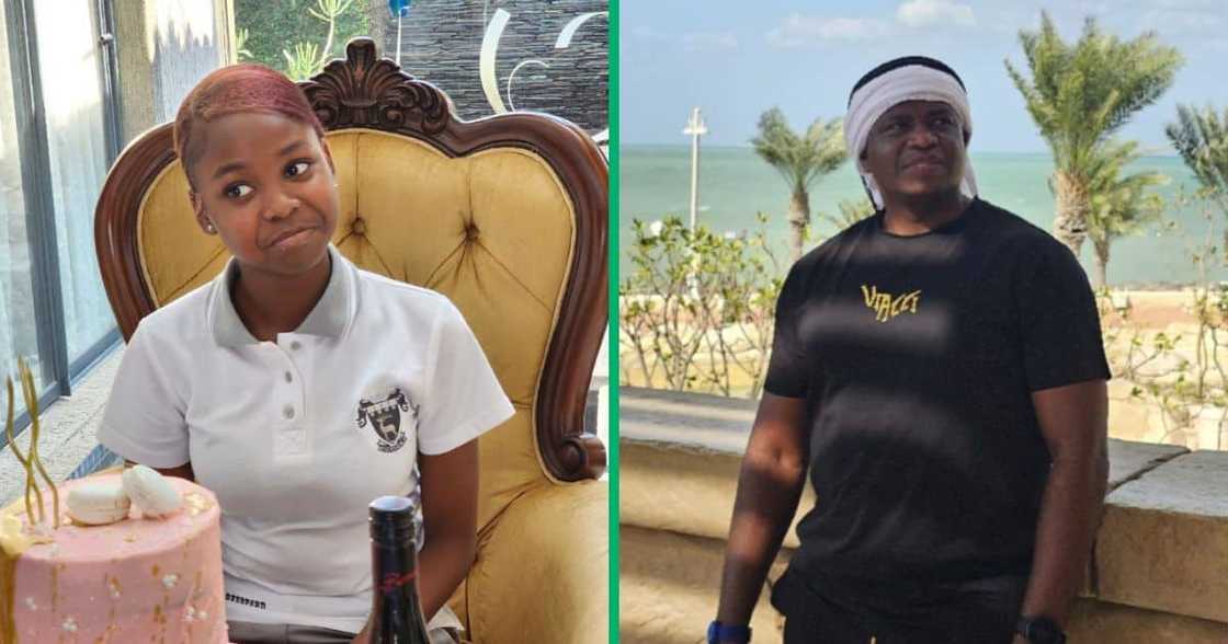 A girl was met with a cute surprise from her father on her 16th birthday. A girl was met with a cute surprise from her father on her 16th birthday.