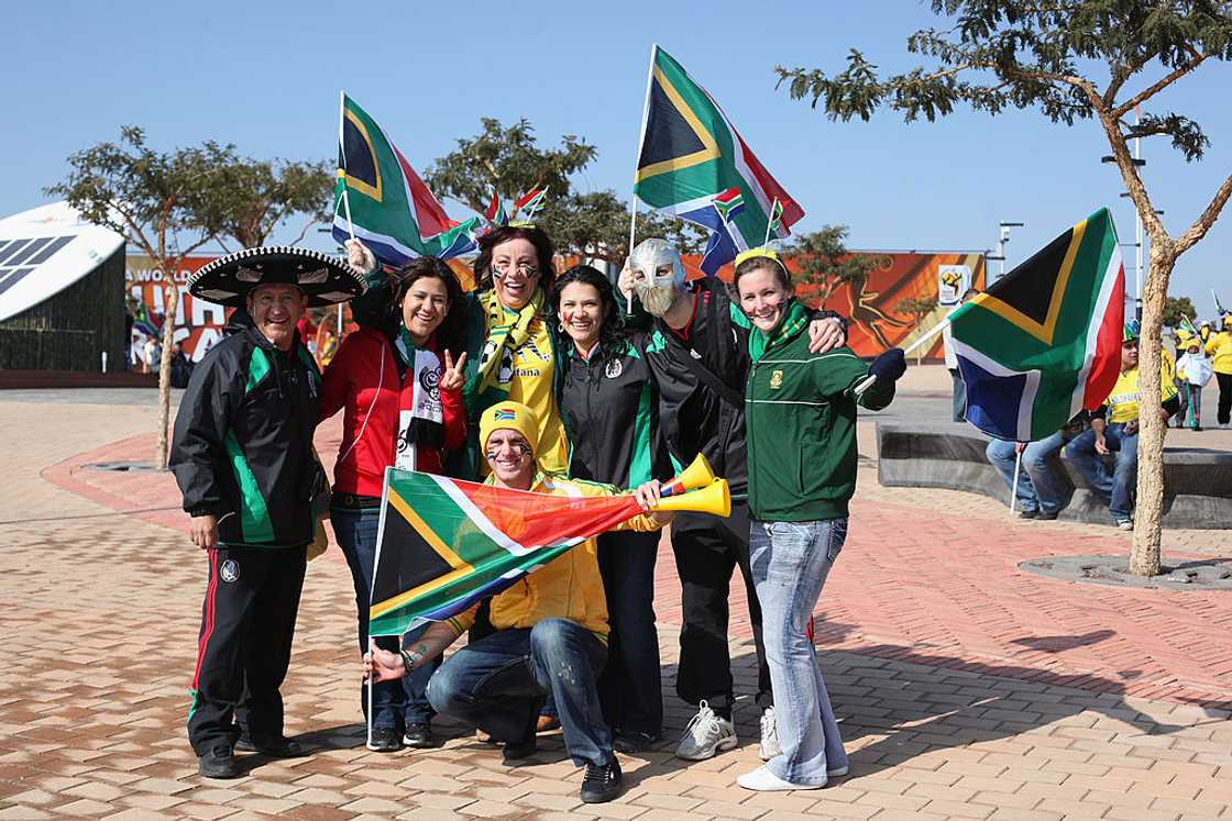 Fans of Mexico and South Africa at the 2010 FIFA World Cup Fans of Mexico and South Africa at the 2010 FIFA World Cup
