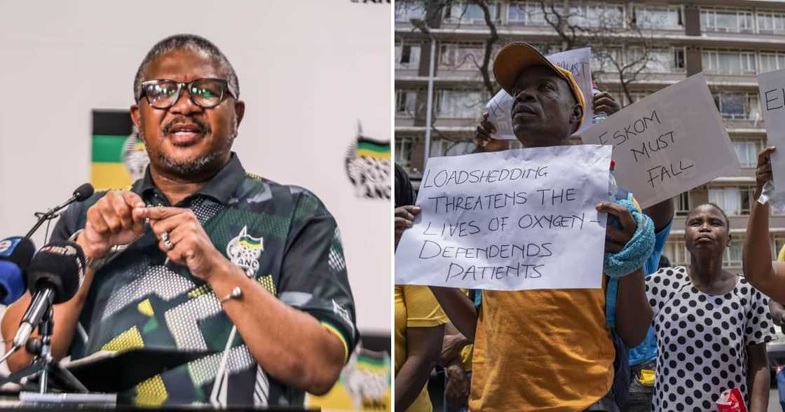 ANC SG Fikile Mbalula speaks on loadshedding and state capture