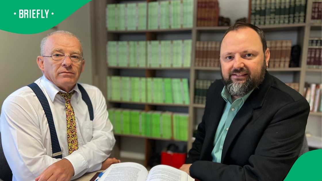 AfriForum's Gerrie Nel and Barry Bateman AfriForum's Gerrie Nel and Barry Bateman