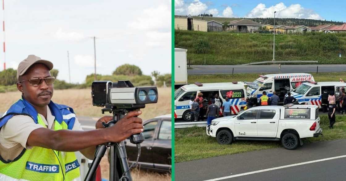 Two traffic cops transported to hospital. Two traffic cops transported to hospital.