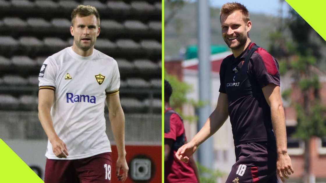 Stellenbosch FC striker Andre de Jong is a target for Mamelodi Sundowns. Stellenbosch FC striker Andre de Jong is a target for Mamelodi Sundowns.