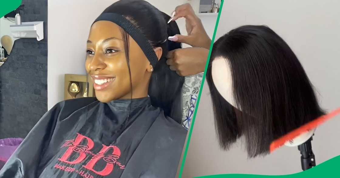 Woman's hair experiment goes south Woman's hair experiment goes south