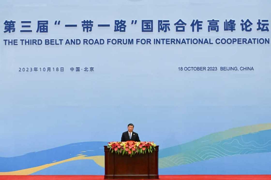 Xi opened the forum with a speech promising Beijing would not engage in 'ideological confrontation, geopolitical games or bloc confrontation'