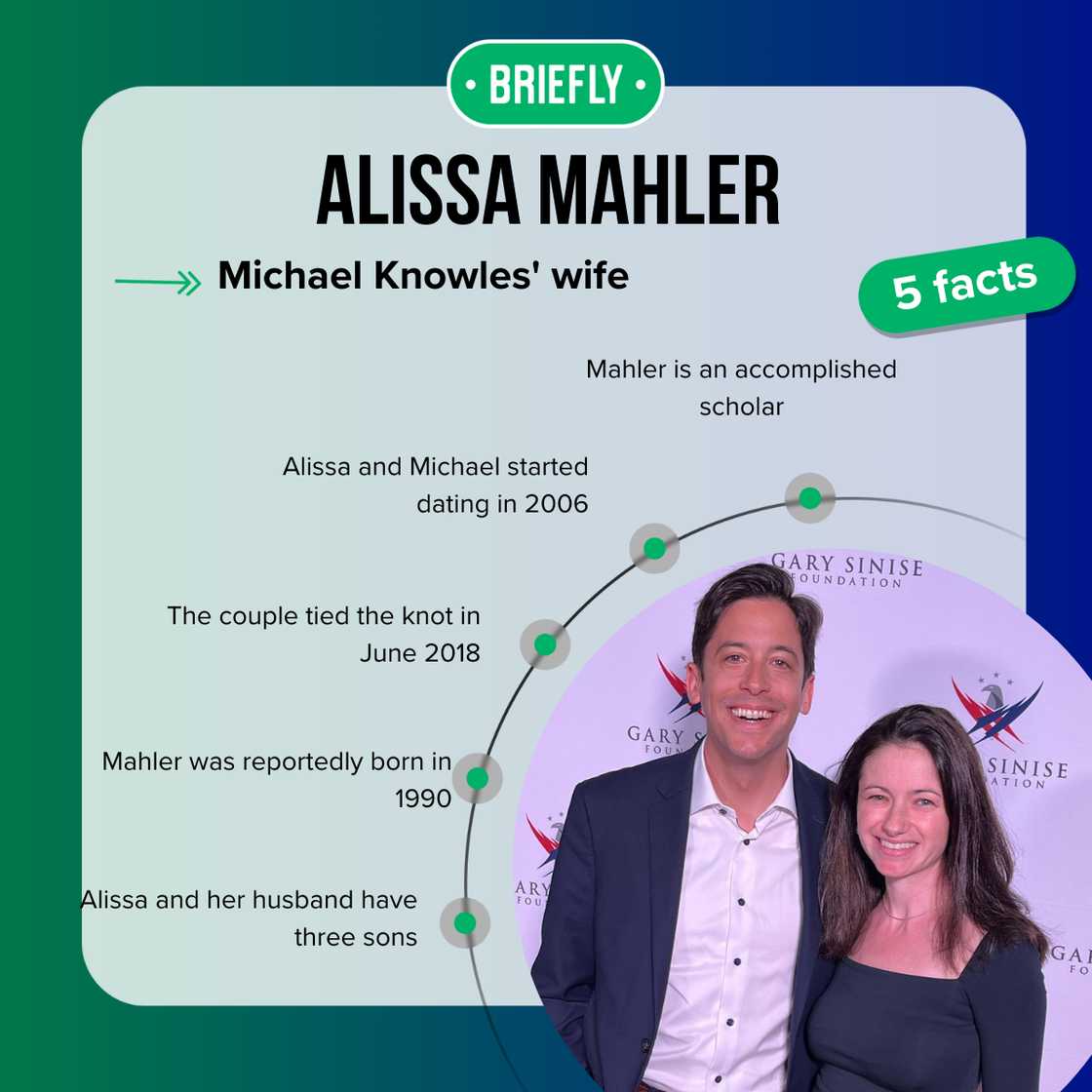 Alissa Mahler and Michael Knowles at an event