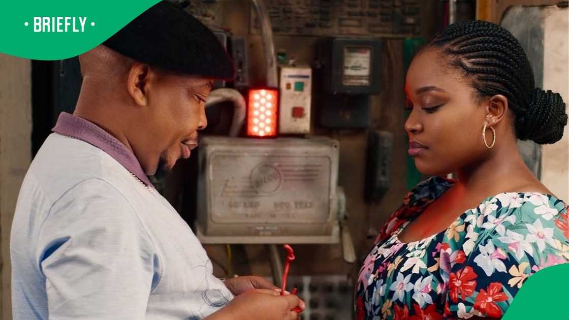 Sivenathi Mabuya with Presley Chweneyagae Sivenathi Mabuya with Presley Chweneyagae