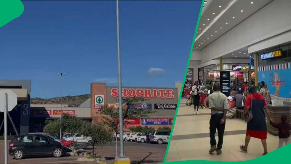 Man shows number of liquor store in kasi mall