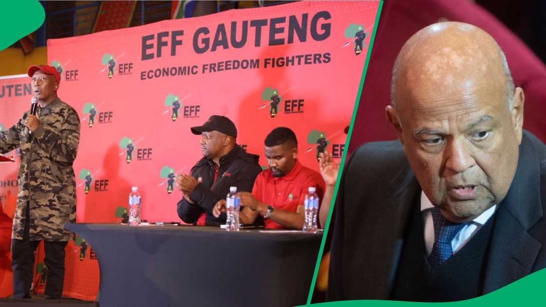 The EFF slammed Pravin Gordhan and accused him of leaving behind a disastrous legacy The EFF slammed Pravin Gordhan and accused him of leaving behind a disastrous legacy