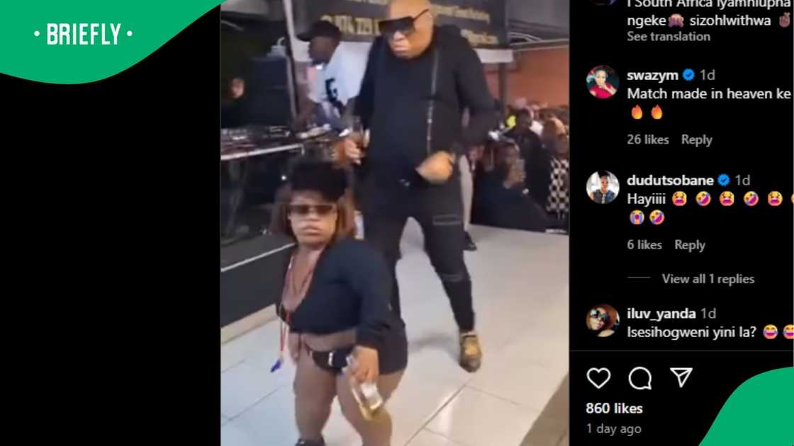 Two dancers went viral. Two dancers went viral.