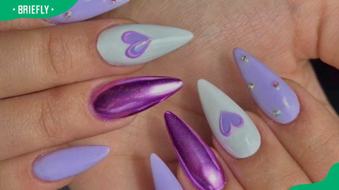 Purple almond design Purple almond design