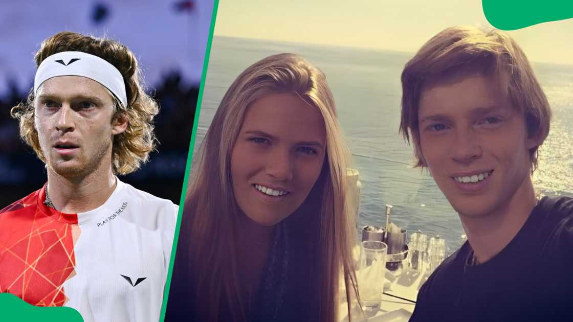 Andrey Rublev and Anastasija Homutova Andrey Rublev and Anastasija Homutova