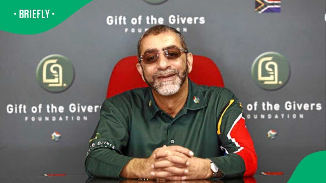 A picture of Gift of the Givers Founder Imtiaaz Sooliman.
