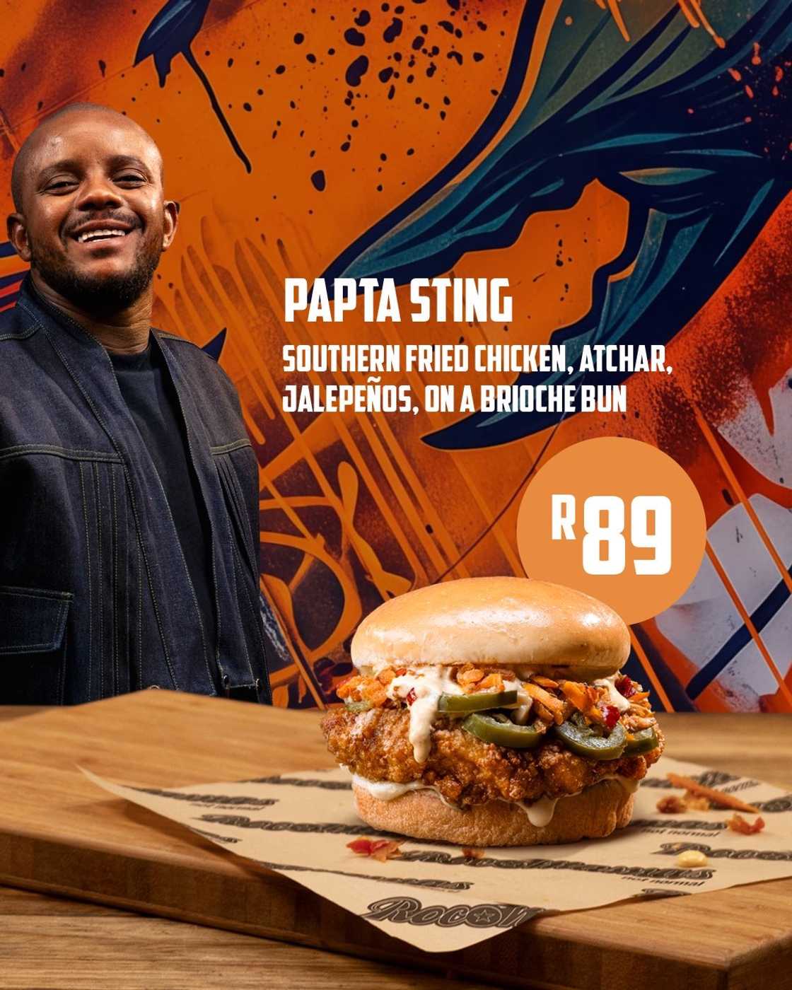 RocoMamas introduced Kabza De Small's new burger RocoMamas introduced Kabza De Small's new burger