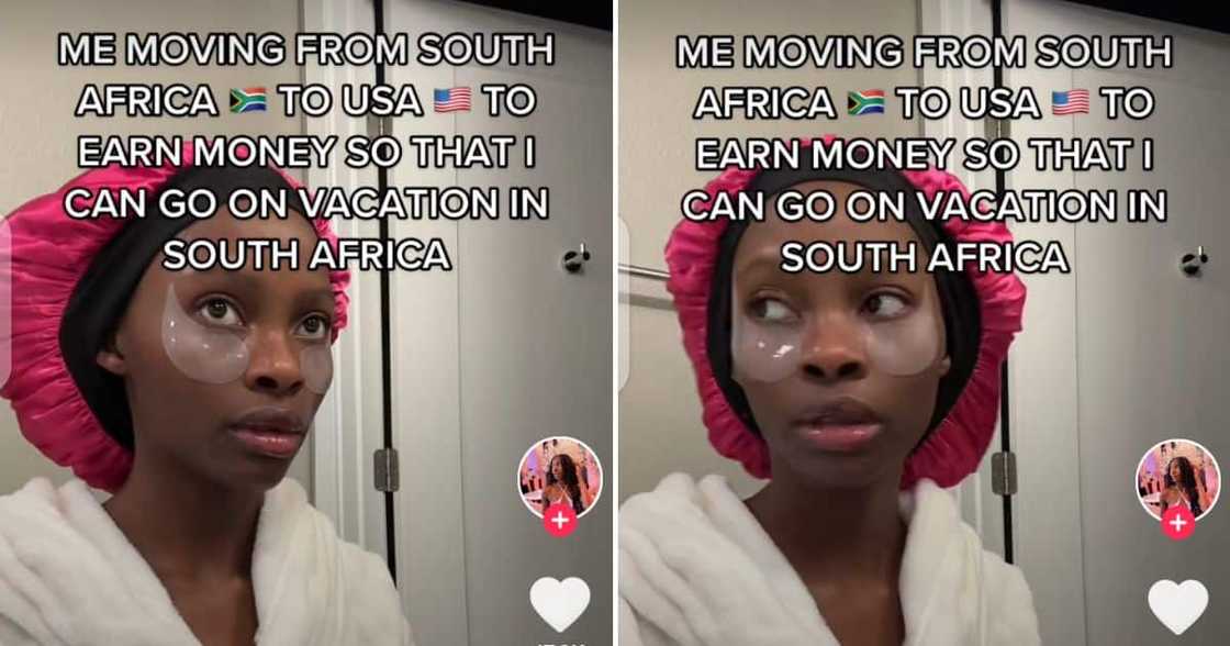 Women thinks about her choice to to move to the US Women thinks about her choice to to move to the US