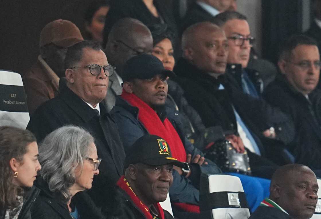 Danny Jordaan, Samuel Eto'o, Patrice Motsepe, AFCON Danny Jordaan, Samuel Eto'o, Patrice Motsepe, AFCON