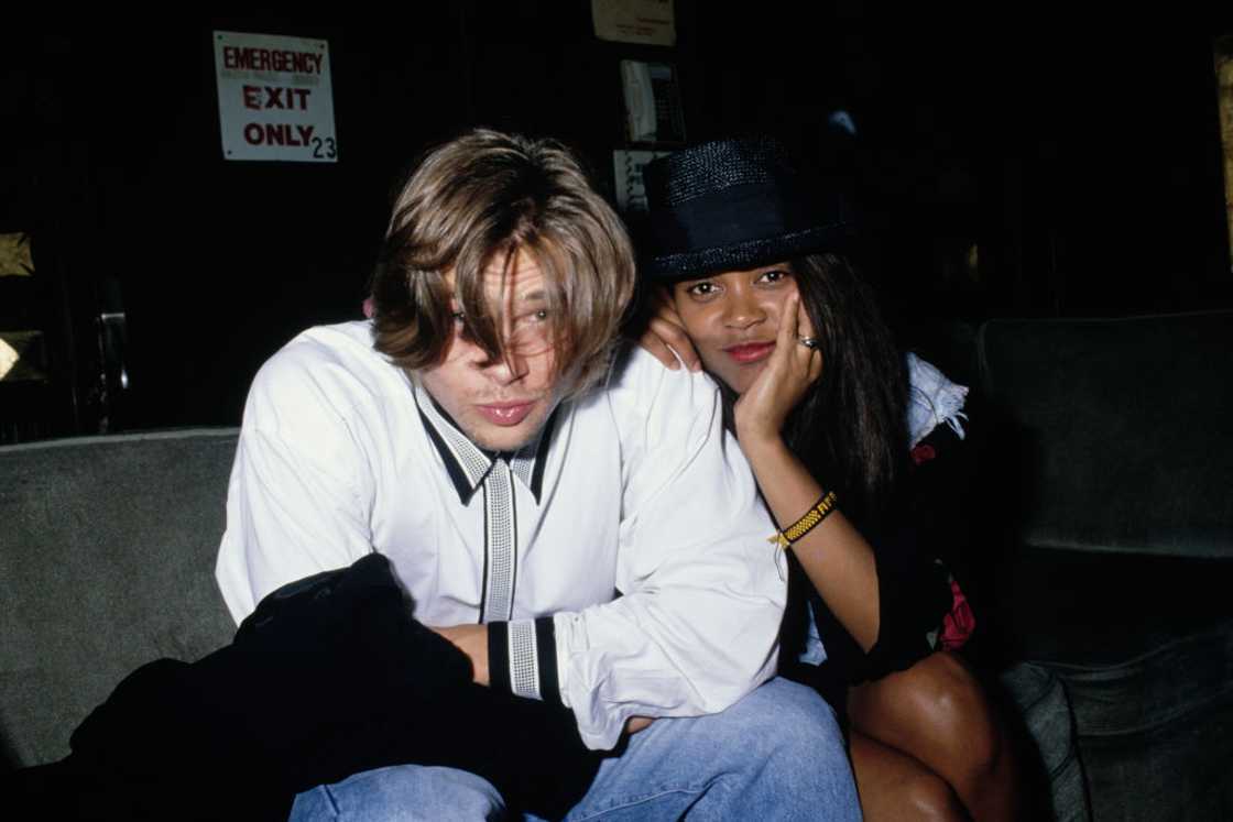 Brad Pitt and Robin Givens in NYC