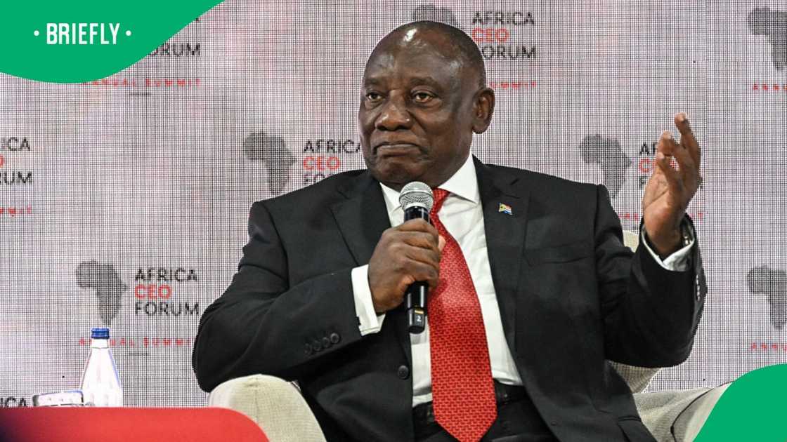 Cyril Ramaphosa is currently in the United States of America Cyril Ramaphosa is currently in the United States of America