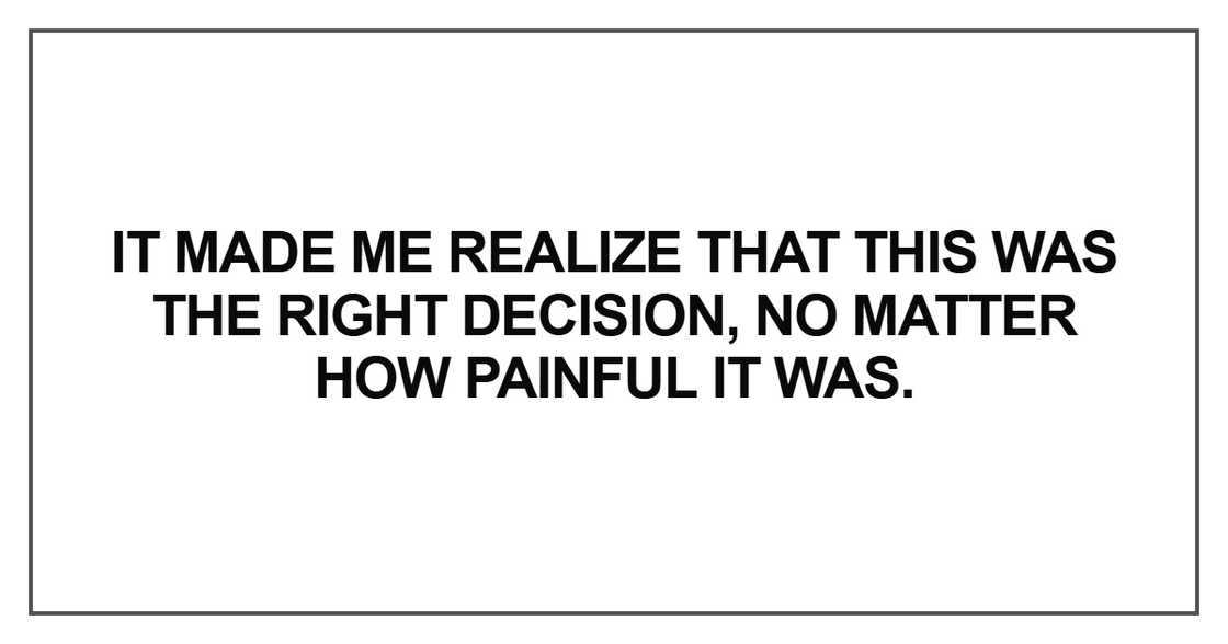It made me realize that It made me realize that