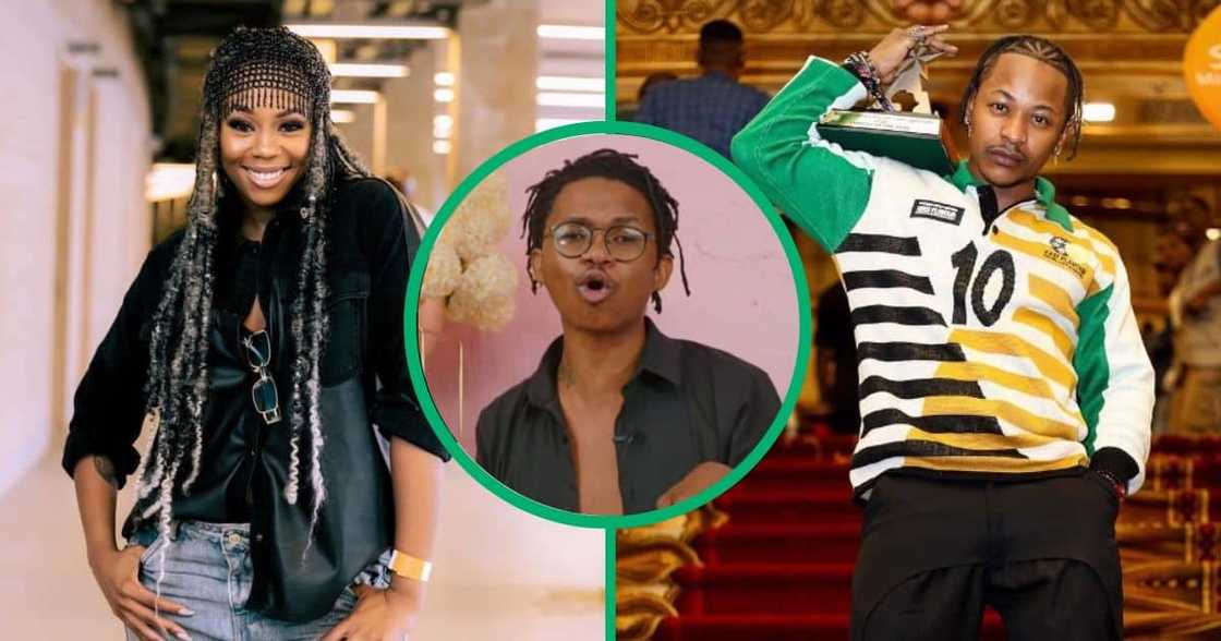 Bontle Modiselle with Musa Makhawula who dissed Bontle's husband, Priddy Ugly. Bontle Modiselle with Musa Makhawula who dissed Bontle's husband, Priddy Ugly.