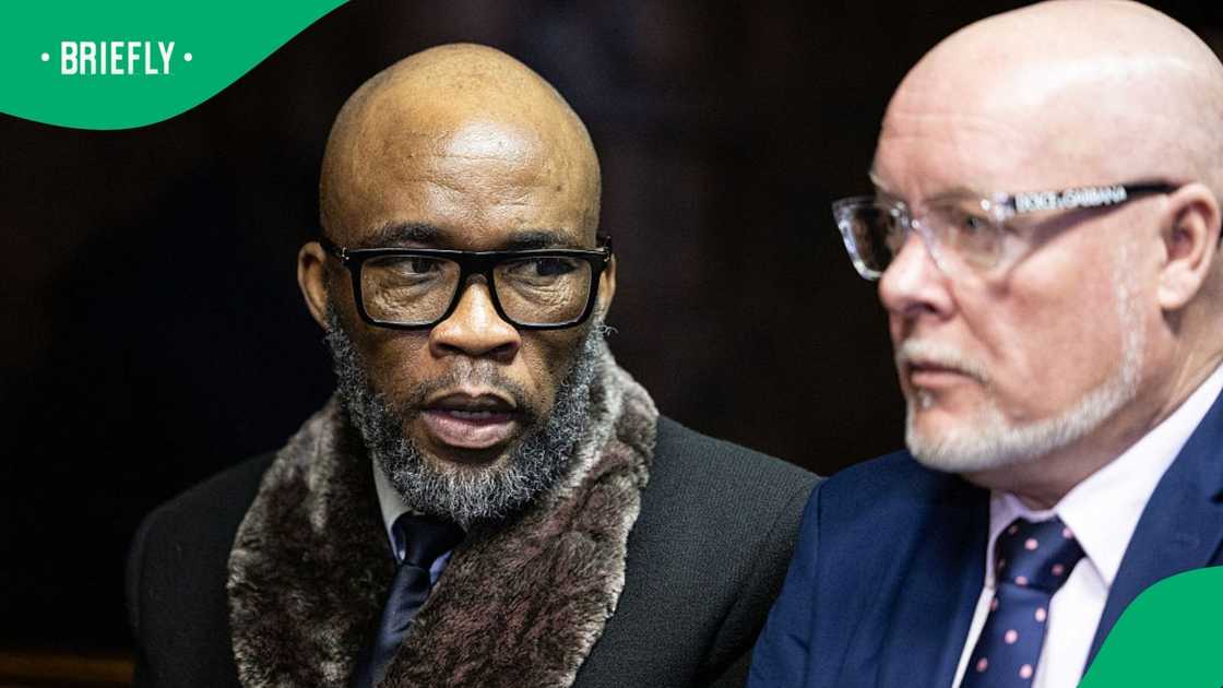 Vusimuzi "Cat" Matlala (L), suspected of links to organised crime, speaks to James Murray (R), the Managing Director of the Medicare24 Group who was arrested in March 2026 Vusimuzi "Cat" Matlala (L), suspected of links to organised crime, speaks to James Murray (R), the Managing Director of the Medicare24 Group who was arrested in March 2026