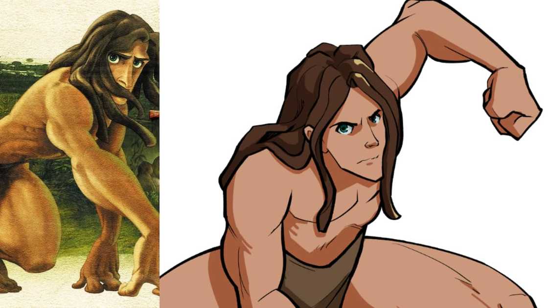 A Tarzan animation picture A Tarzan animation picture