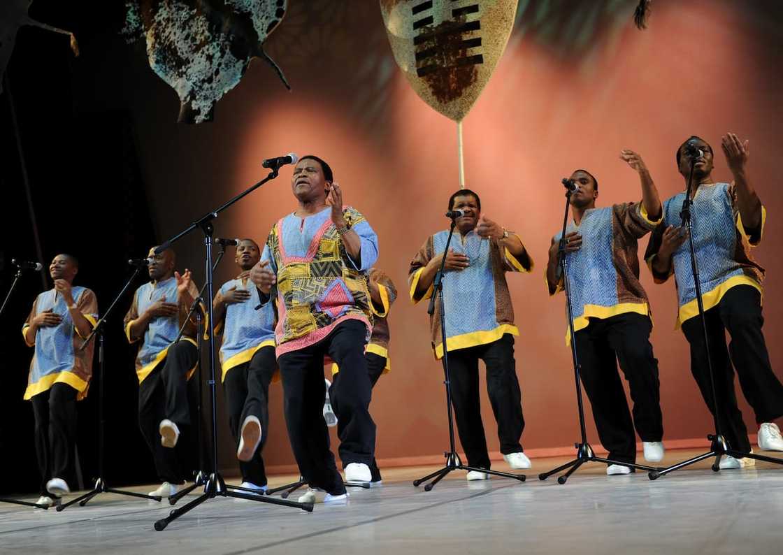 Ladysmith Black Mambazo performs during the opening ceremony of the 123rd IOC session Ladysmith Black Mambazo performs during the opening ceremony of the 123rd IOC session