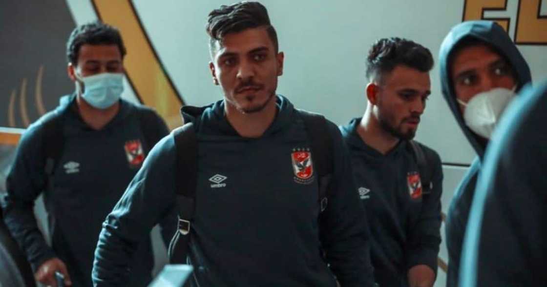 Egyptian club Al Ahly have landed in South Africa for the crucial clash against Mamelodi Sundowns. Image: @AlAhlyEnglish/Twitter Egyptian club Al Ahly have landed in South Africa for the crucial clash against Mamelodi Sundowns. Image: @AlAhlyEnglish/Twitter