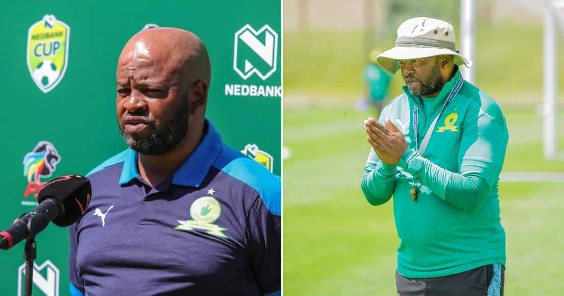 Mamelodi Sundowns coach Manqoba Mngqithi is ready to face Al Ahly. Image: @Mamelodi Sundowns/Twitter Mamelodi Sundowns coach Manqoba Mngqithi is ready to face Al Ahly. Image: @Mamelodi Sundowns/Twitter