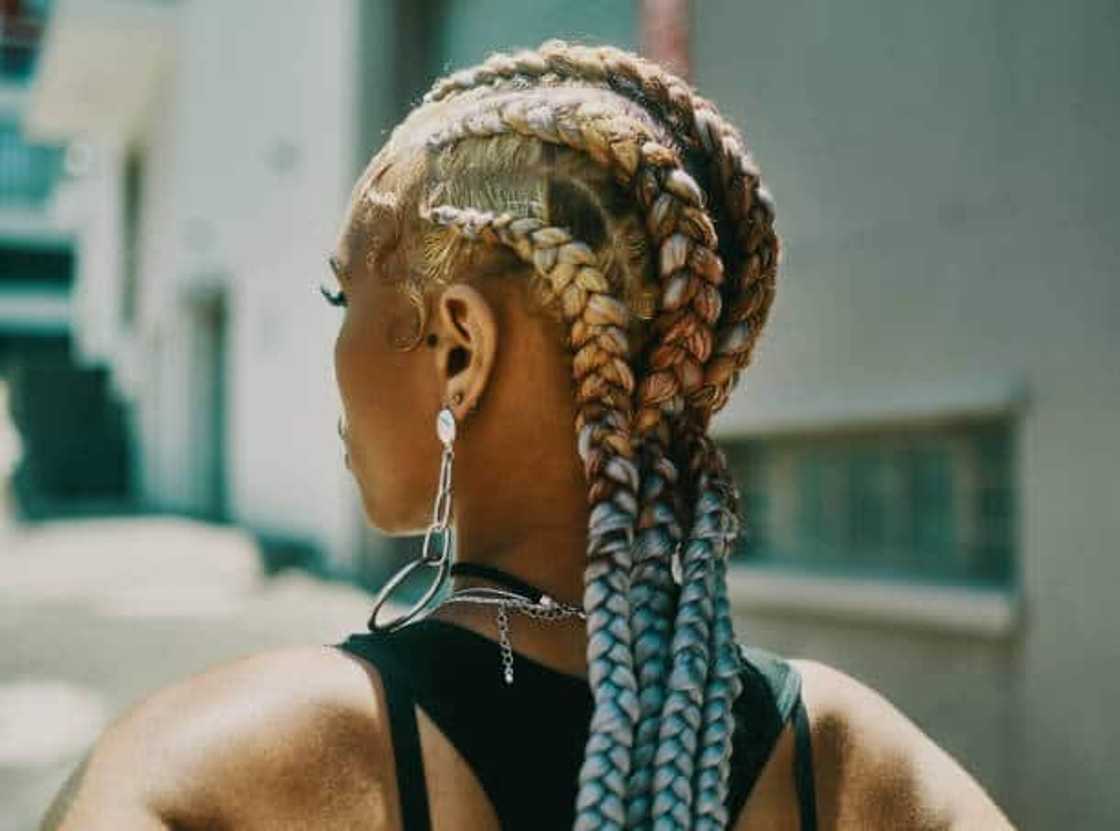 How do you style plaited braids?