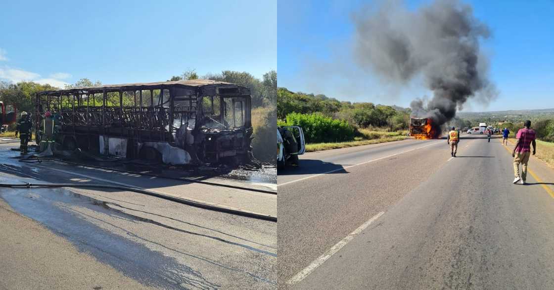 57 passengers injured and six dead after bus catches fire in Tshwane 57 passengers injured and six dead after bus catches fire in Tshwane