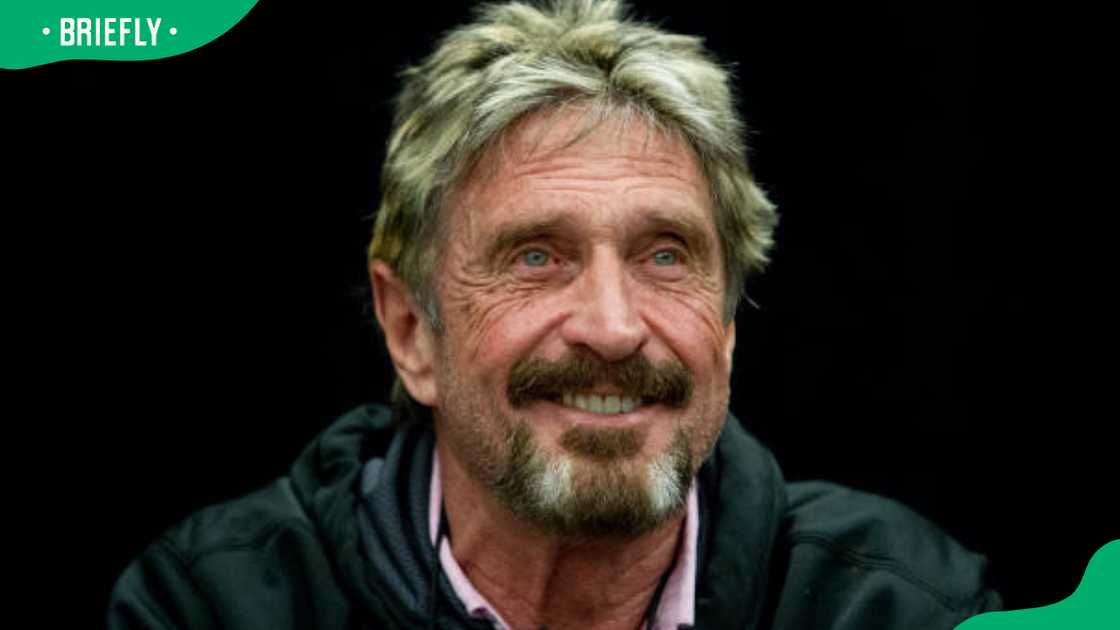 John McAfee at an event John McAfee at an event