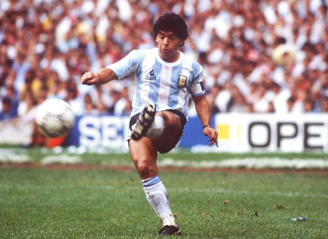 Diego Maradona during the 1986 World Cup