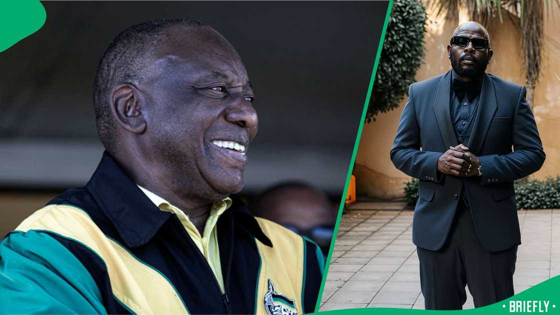 President Cyril Ramaphosa and DJ Maphorisa. President Cyril Ramaphosa and DJ Maphorisa.