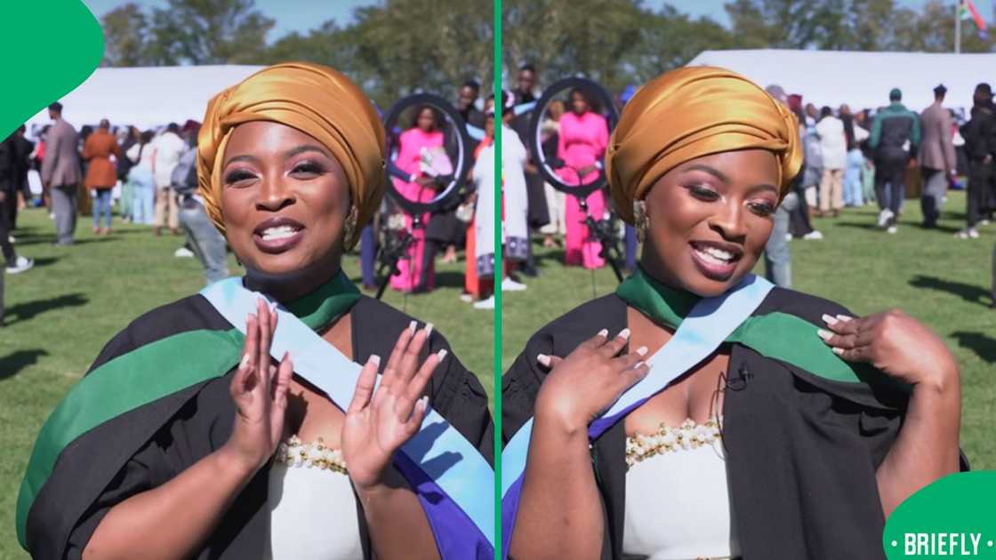 A university student sharing her achievements went viral. A university student sharing her achievements went viral.