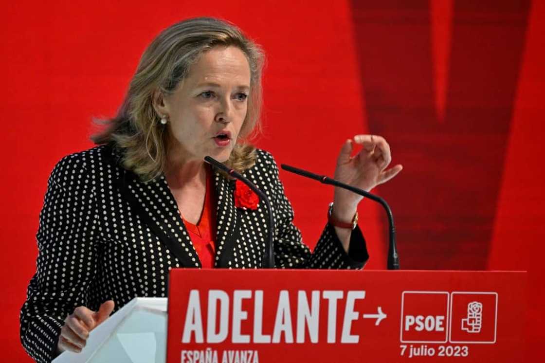 Spain's Economy Minister Nadia Calvino is fluent in English, French and German Spain's Economy Minister Nadia Calvino is fluent in English, French and German