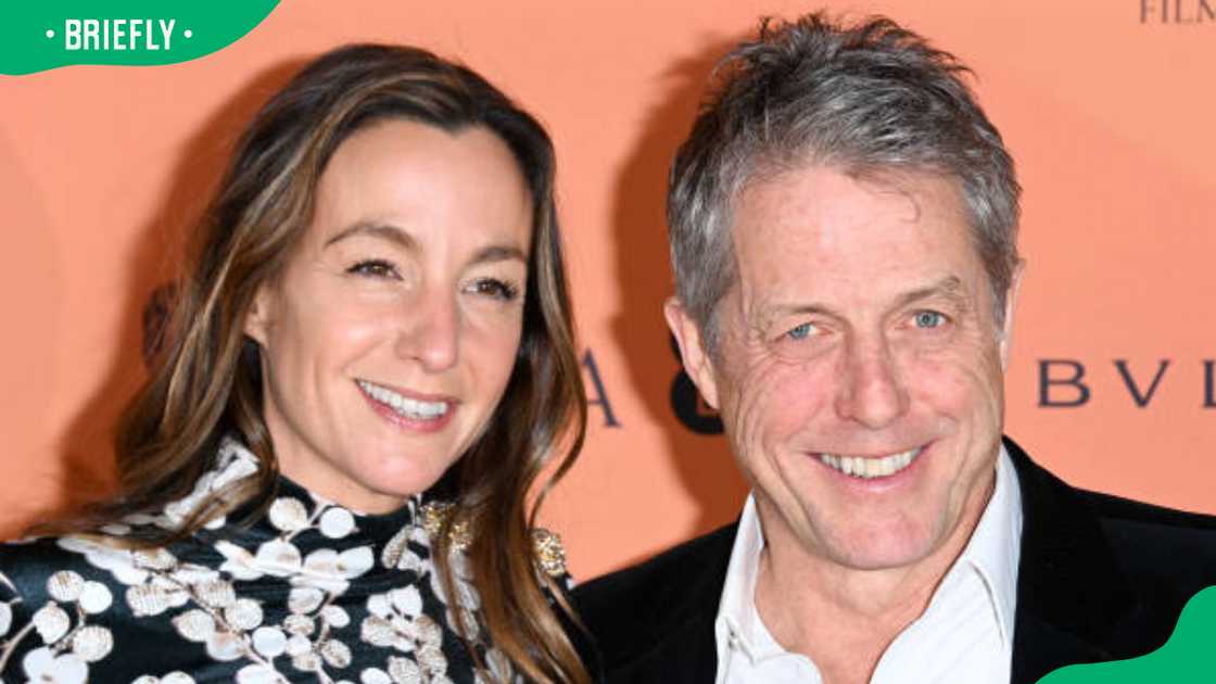 Anna Elisabet Eberstein and Hugh Grant at the 2025 EE BAFTA Film Awards Anna Elisabet Eberstein and Hugh Grant at the 2025 EE BAFTA Film Awards