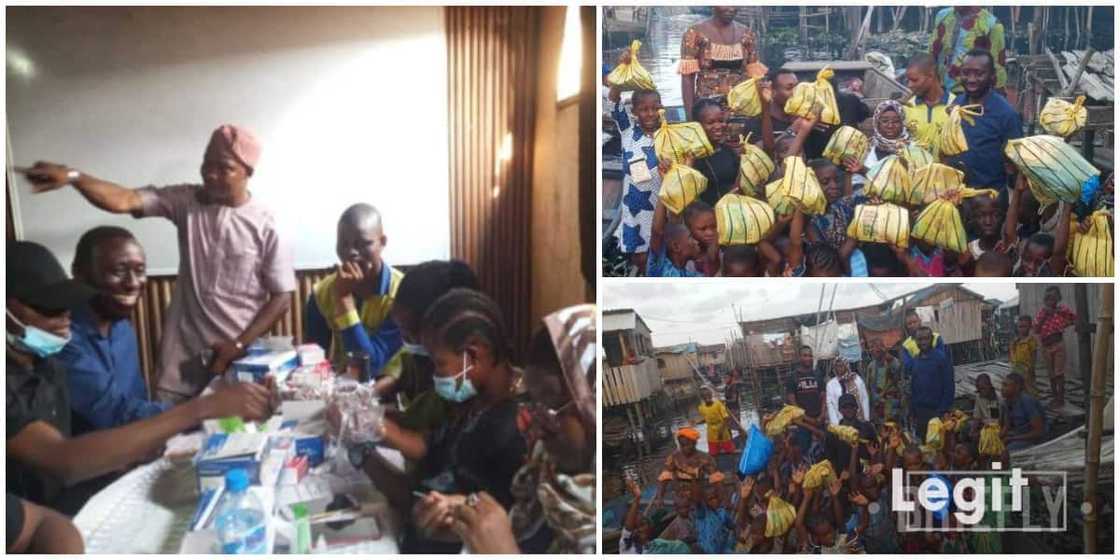 Man surprises 50 families in slum with food items and medical support