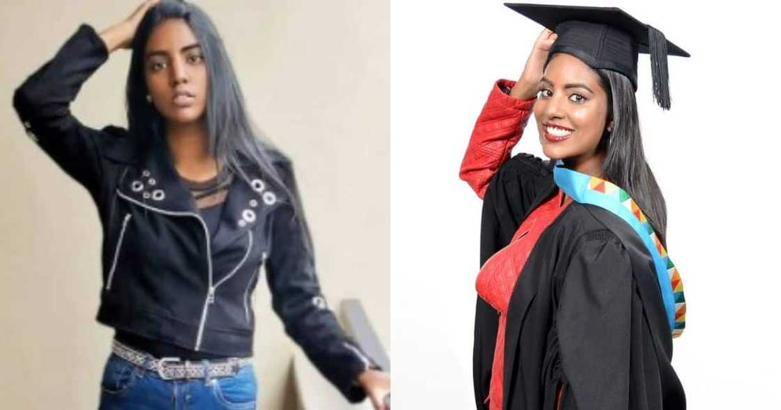 Beautiful lady who failed maths, matric, graduates cum laude. Beautiful lady who failed maths, matric, graduates cum laude.