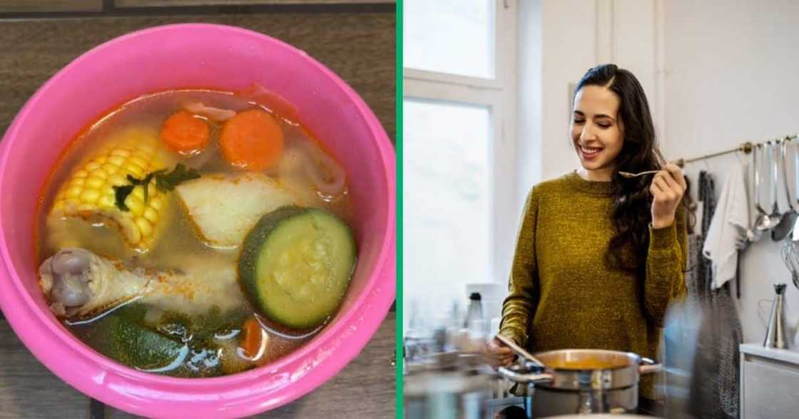 A woman shared a TikTok video of herself cooking lunch for her man at 5am.